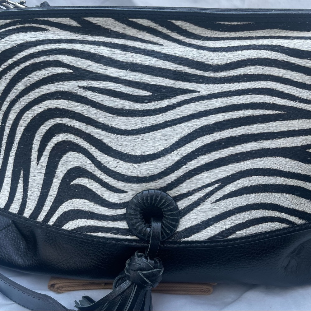 Patricia Nash Mollia Satchel Haircalf Collection Zebra - Picture 8 of 8